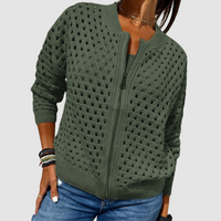 Nyla - Premium Knitted Cardigan with Zipper