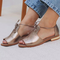 Donna – Lace-Up Leather Sandals