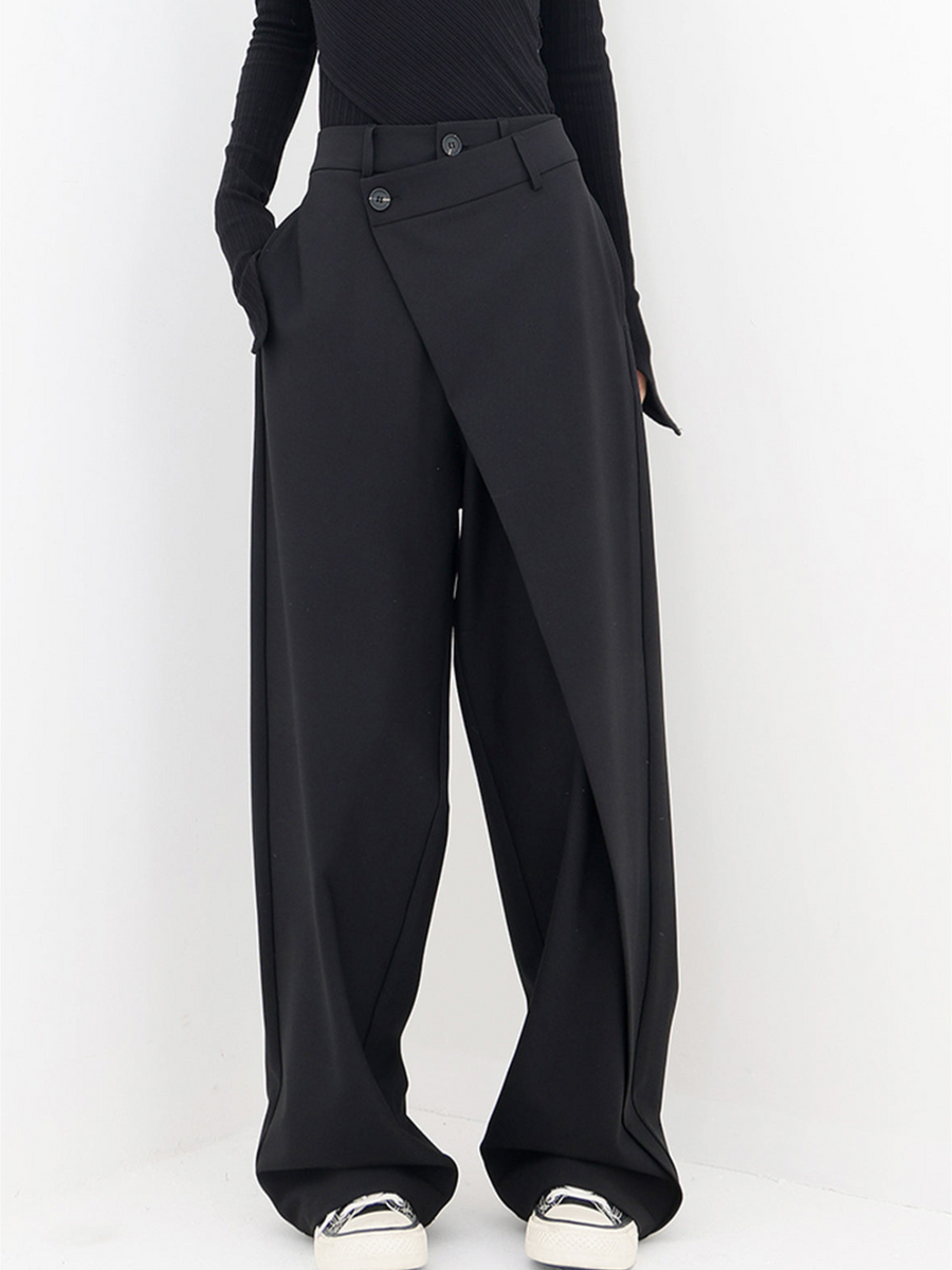 Arleth Wide-Leg Structured Trousers