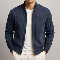 Fergus - Suede Bomber Jacket