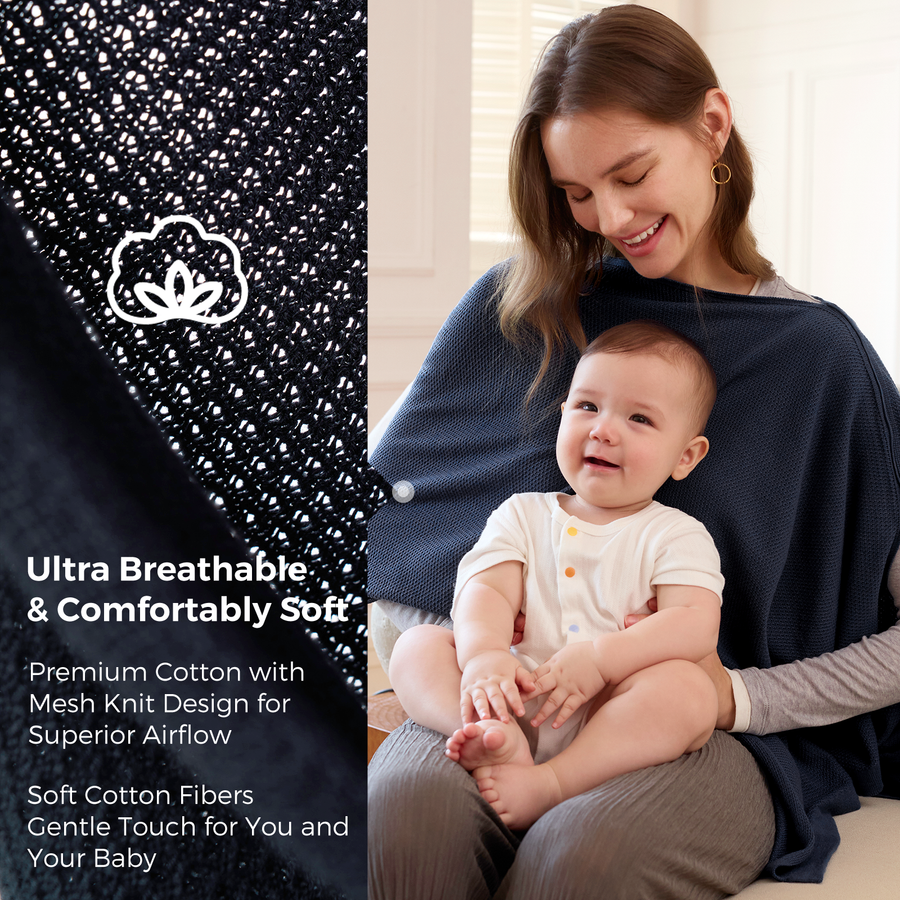 Taupe Peekaboo Nursing Poncho
