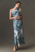 One Shoulder Scarf Dress