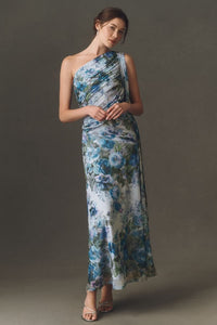 One Shoulder Scarf Dress