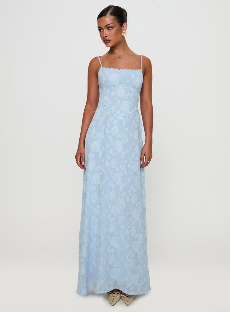 South Of France Maxi Dress Blue