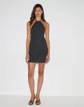 Belinda Mini Dress In Flower Broderie Black
