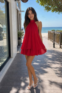 Casual Off Shoulder Chiffon Dress Ideal For Tea Parties, Vacations,