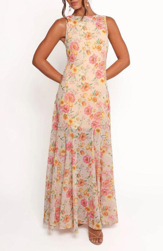 Keani Floral Sleeveless Maxi Dress (Women)