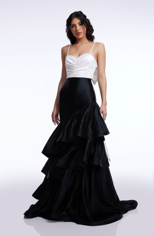 Clarice Dress M Off White Black