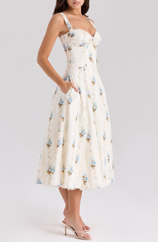 Rosalee Corset Fit & Flare Sundress (Women)