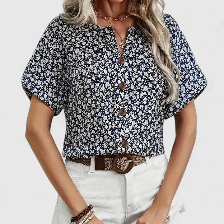 Faylora | Comfortable Blouse Blue