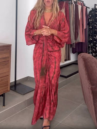 Marnie – Kimono Style Printed Dress