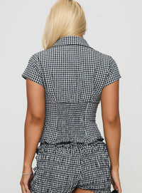 LISA GINGHAM BLOUSE