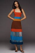 Maeve Sleeveless Blocked Sweater Dress