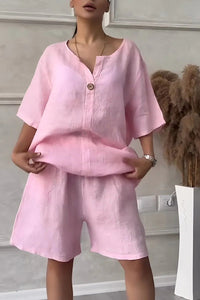 Maike Blouse and Shorts Set