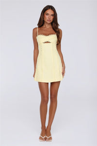 Summer Lane Mini Dress Yellow