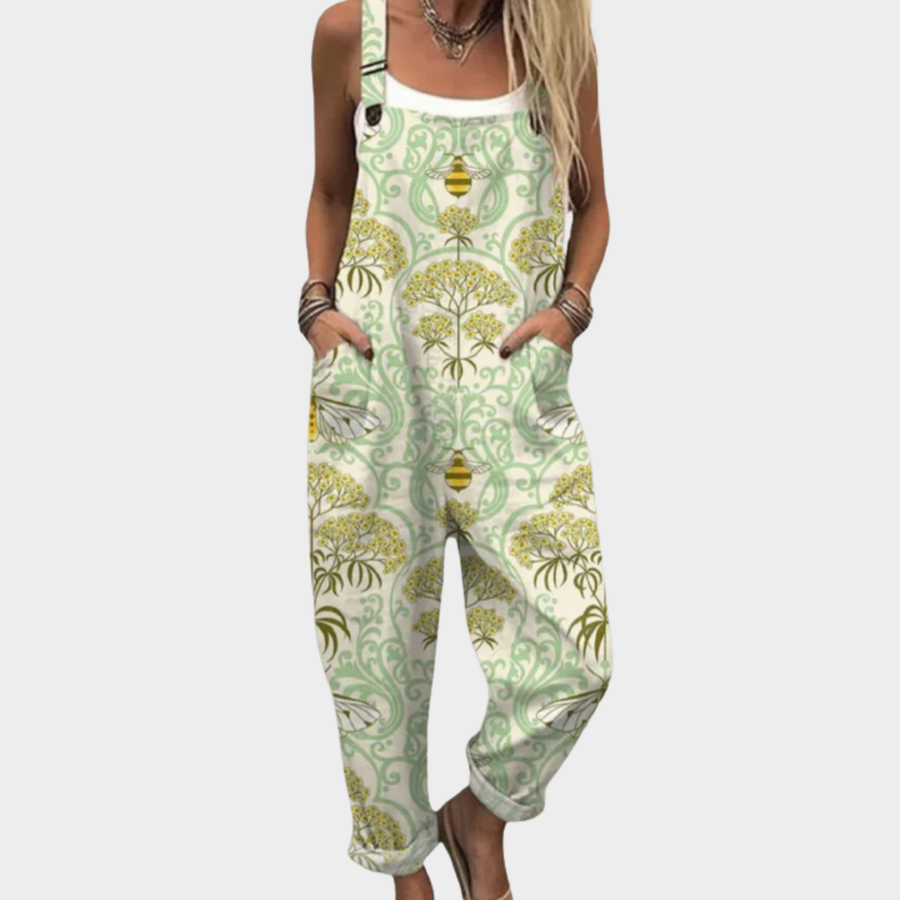 Olivia - Comfortable Printed Dungarees