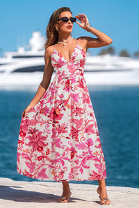 Lingering Sunset Floral Maxi Dress