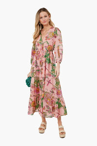 Pyschedelia Rosette Castor Dress Banjanan