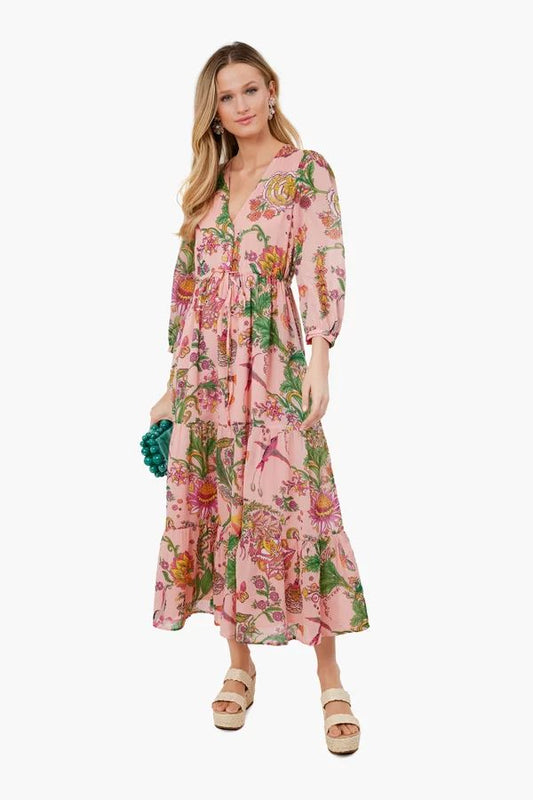 Pyschedelia Rosette Castor Dress Banjanan