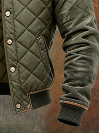 Cormac – Quilted Jacket with Leather Details