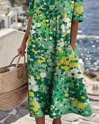 Vivia – Printed Loose-Fit Dress