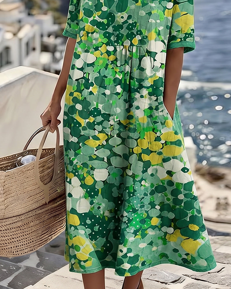 Vivia – Printed Loose-Fit Dress