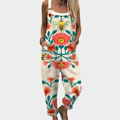 Rosie - Comfortable Printed Dungarees