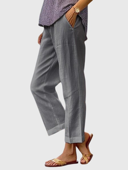 Elaine | Elegant Women's Pants Gray