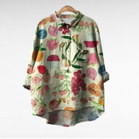 Keziah - Elegant Linen Summer Blouse