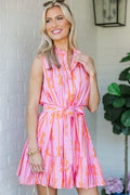 The Dreamer Pink Bow Print Dress