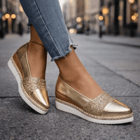 Raven – Glitter Wedge Slip-On Trainers