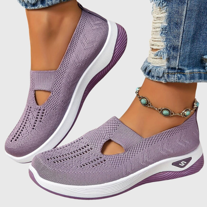 Lora Orthopedic Walking Shoes Purple