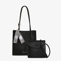 Structured Patent Leather Bag with Crossbody - Renata