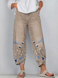 Avery - Casual Embroidered Trousers with Pockets