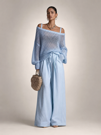 Ariana – Off-Shoulder Two-Piece Trouser Set