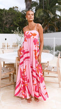 Kaethe Maxi Dress Pink Orange Buy Women's Dress Billy J