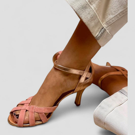Calista | Kitten Heels With Open Toe 4