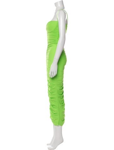 Alex Perry V Neck Midi Length Dress