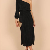 Petal & Pup Dress Petal & Pup Black One Shoulder Dress Color: Black