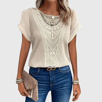 Pearl | Elegant Ibiza Style Blouse Beige