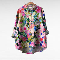 Arlette - Elegant Linen Summer Blouse