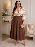 Susan Graver Skirts Susan Graver Liquid Knit Pull On Midi Skirt Plus