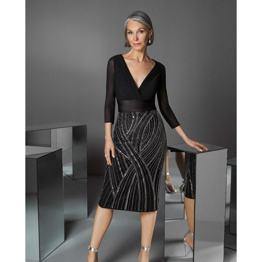 Pronovias Dress Pronovias Women's Black Atos Style 40 Cocktail Dress