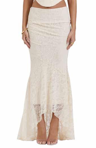 Delilah Floral Long Sleeve Lace Maxi Dress (Women)