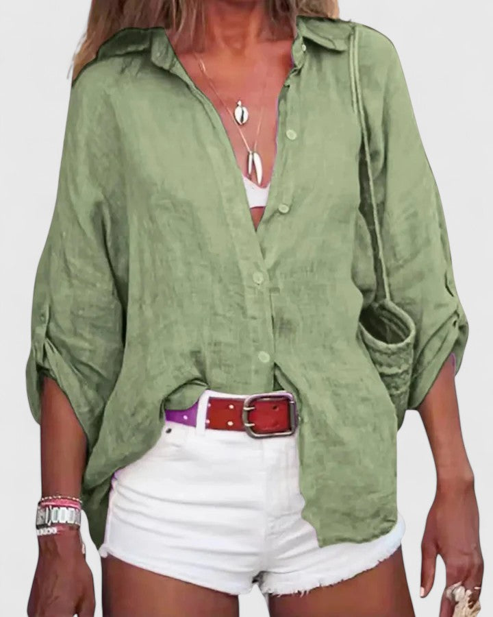 Nala | Sophisticated Top Green