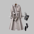 Tia - Elegant Knee-Length Loose Fit Coat