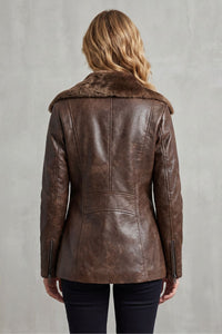 Hannah – Shearling-Lined Leather Jacket