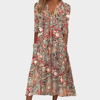 Queenie | Elegant Summer Dress Red