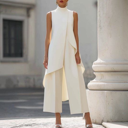 Adele - Elegant Long Set – White