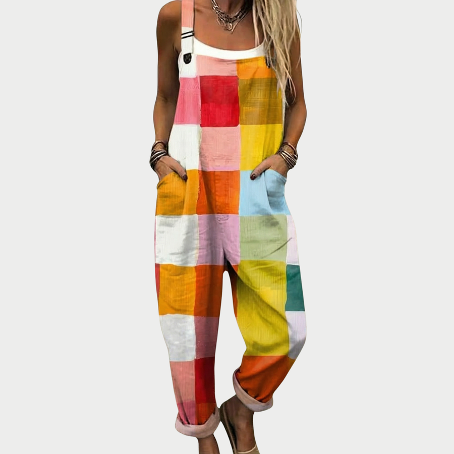 Millie - Comfortable Printed Dungarees